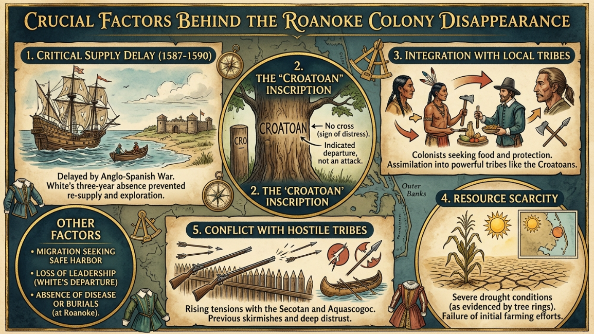 Roanoke colony disappearance